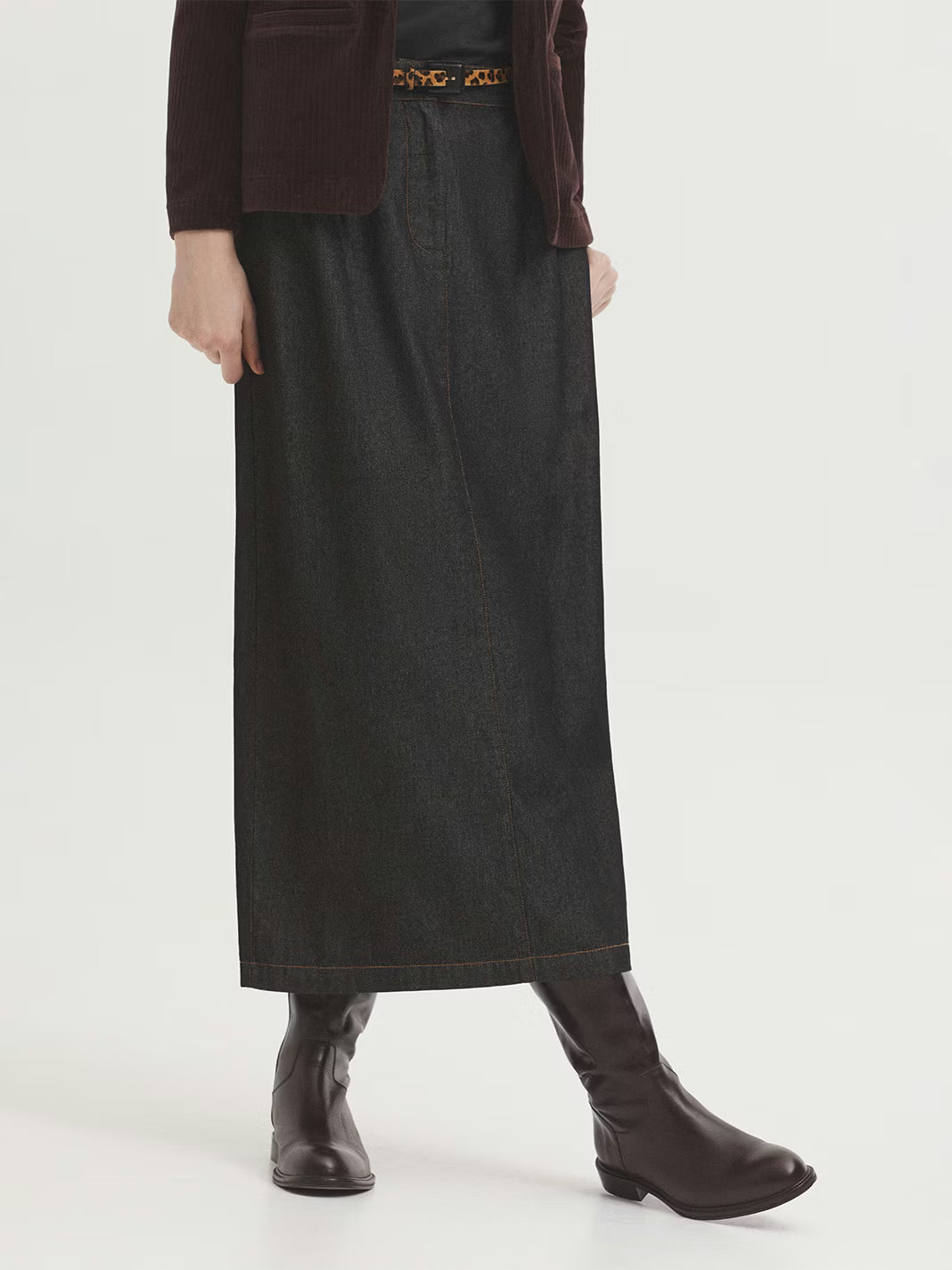 NICE THINGS - SKIRT - GREY DENIM