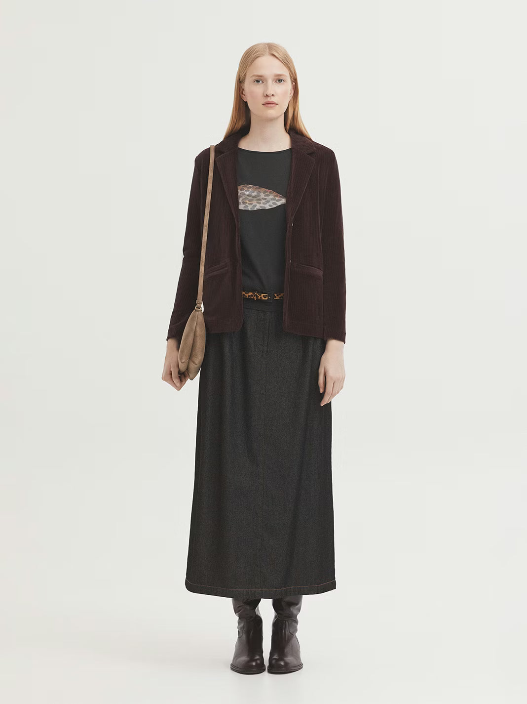 NICE THINGS - SKIRT - GREY DENIM