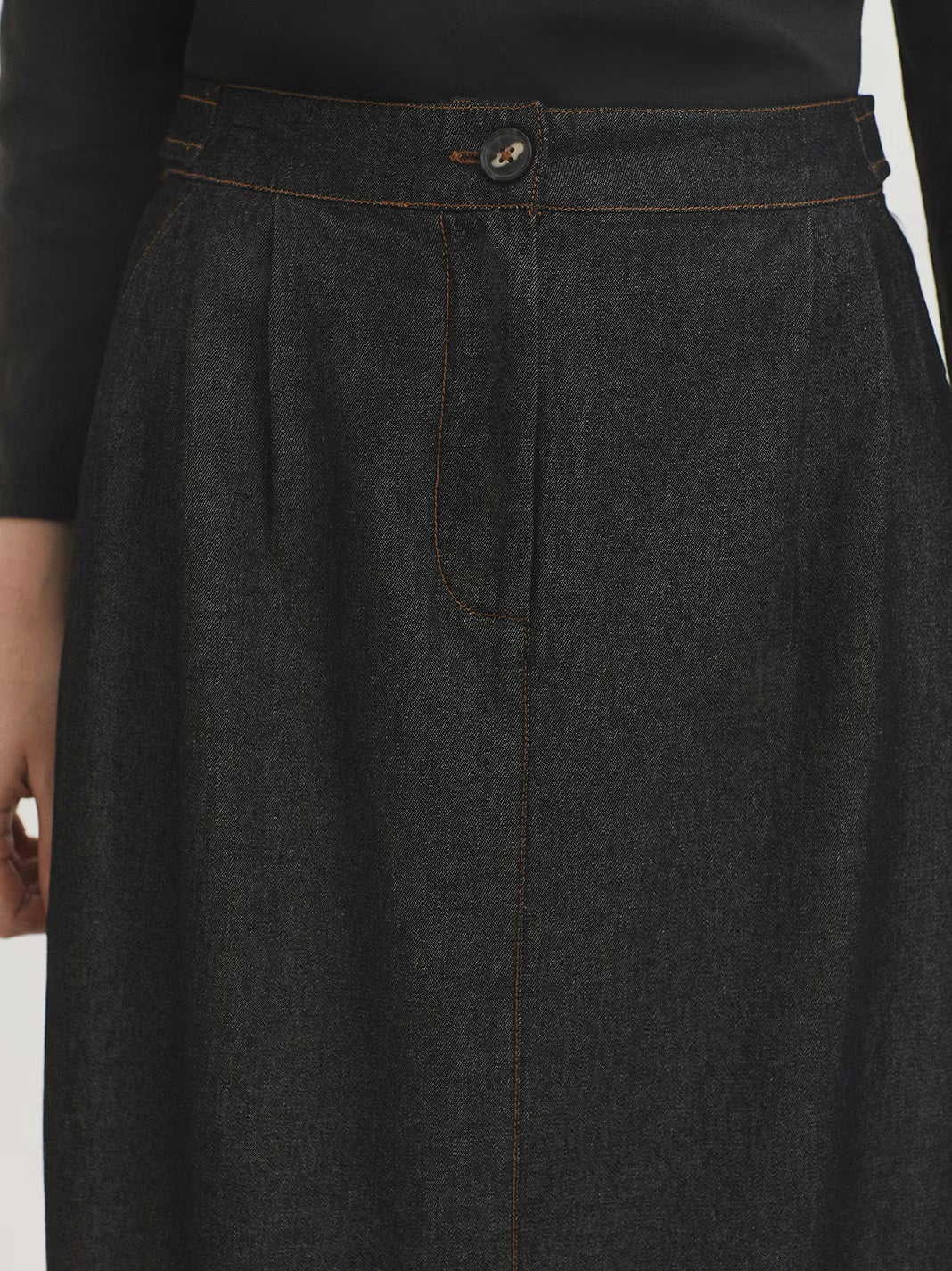 NICE THINGS - SKIRT - GREY DENIM