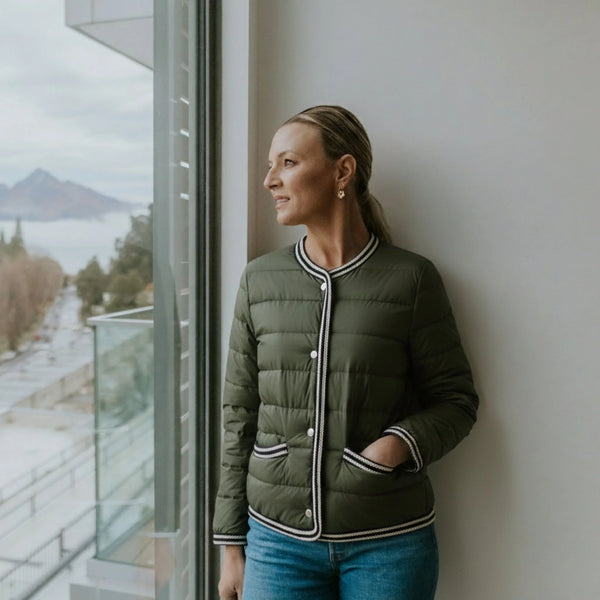 MOKE - FERN - WOMEN'S 90/10 DOWN JACKET - OLIVE GREEN