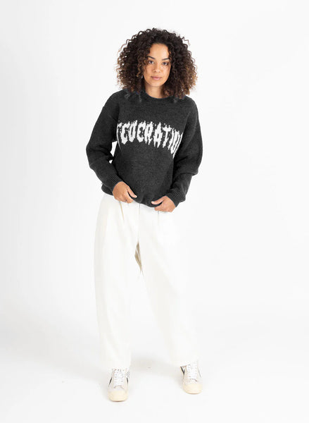 FEDERATION - FLAME KNIT - BLACK