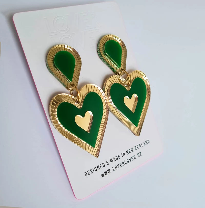 LOVER LOVER FREINA SINGLE DROP - GREEN/GOLD