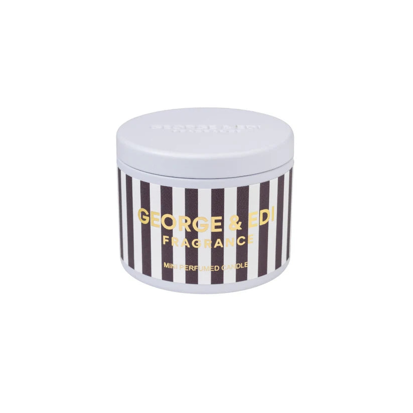 George & Edi MINI Candle in a Tin  - EBONY