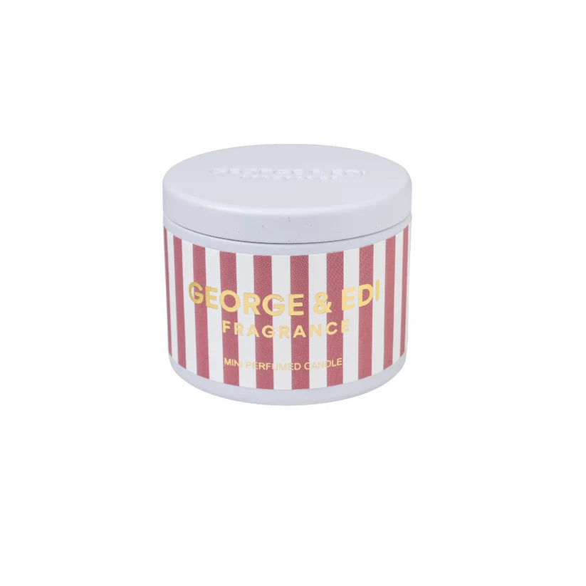 George & Edi MINI CANDLE IN A TIN - PEONY