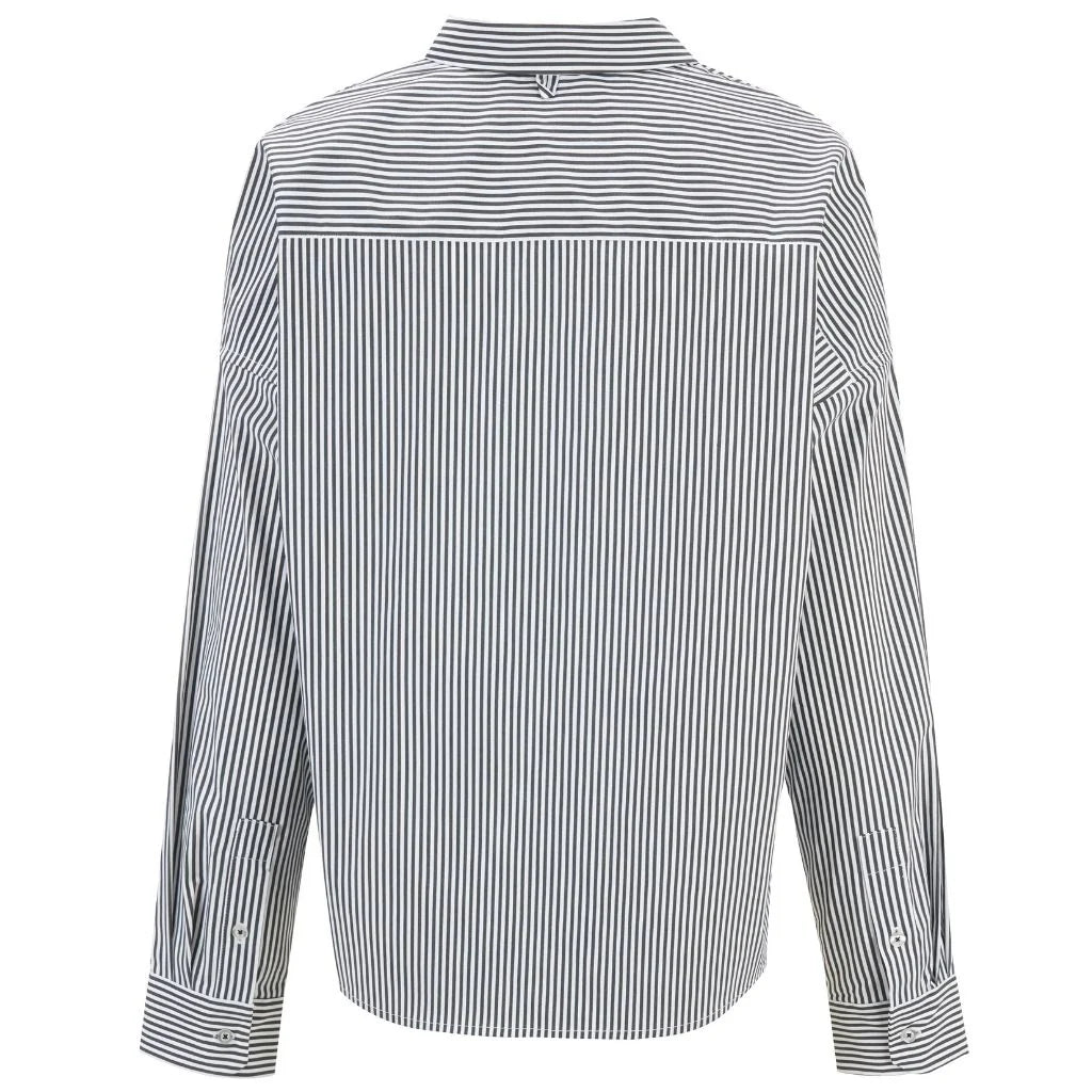 MOKE - ALEX WOMENS CROPPED SHIRT - STRIPE