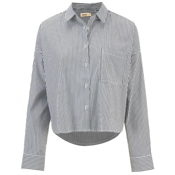 MOKE - ALEX WOMENS CROPPED SHIRT - STRIPE
