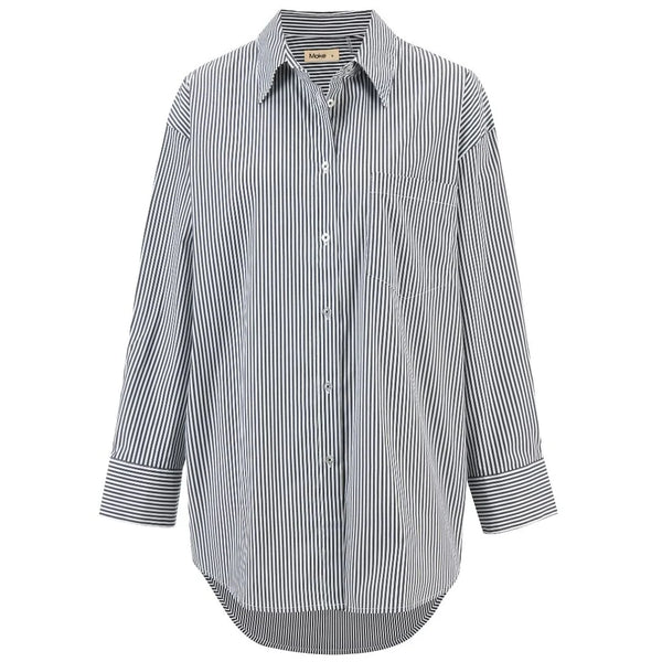 MOKE - AMBER WOMENS OVERSIZED SHIRT - STRIPE