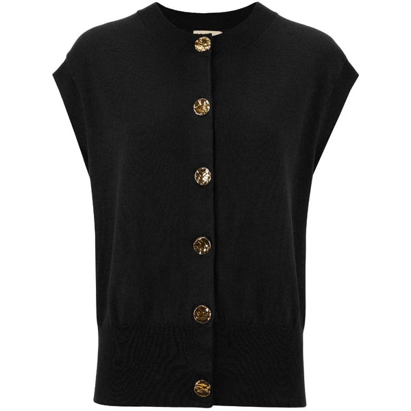 MOKE - CAMILLA WOMENS SWEATER VEST - BLACK
