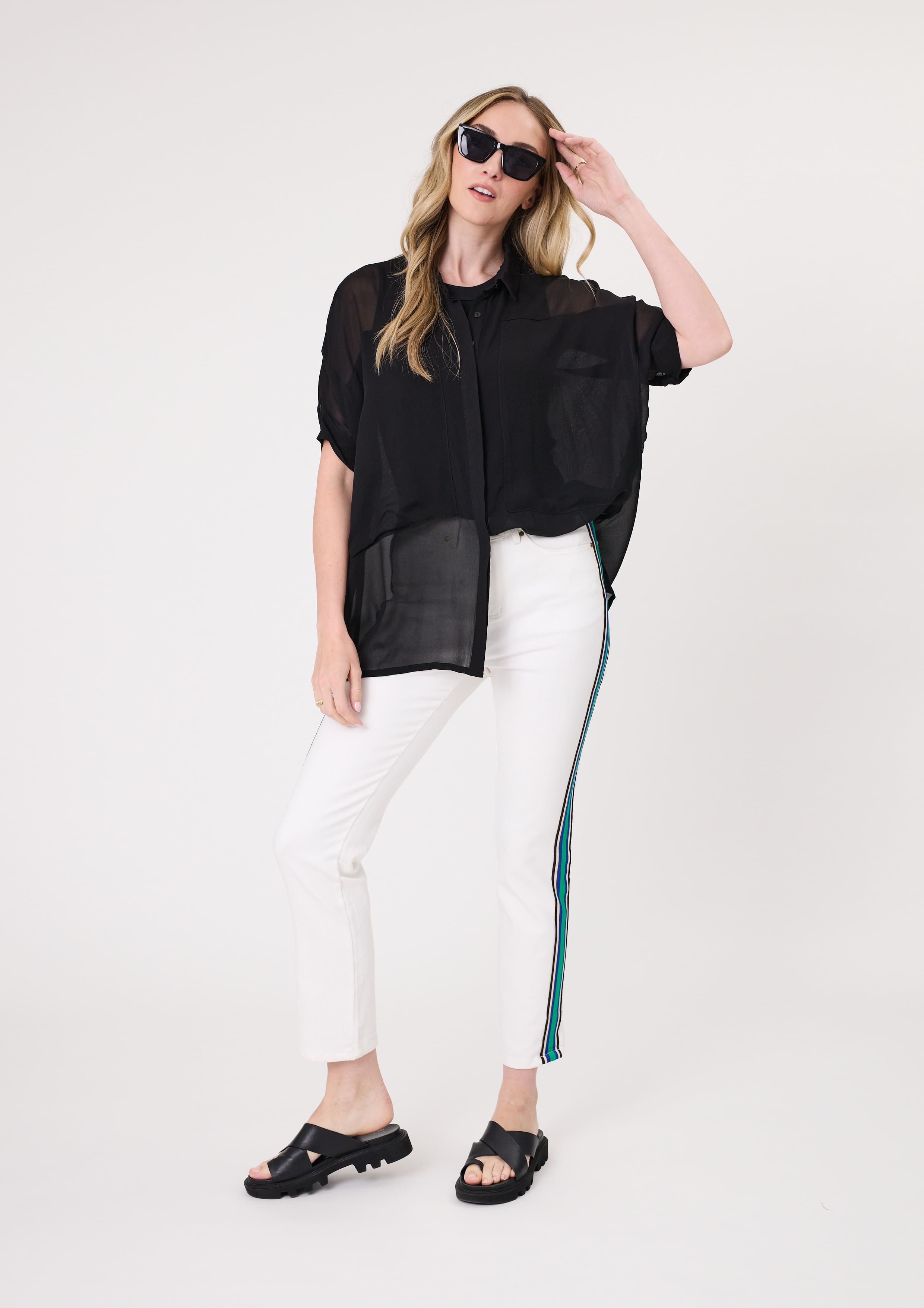 LEMON TREE GRETA TOP - BLACK