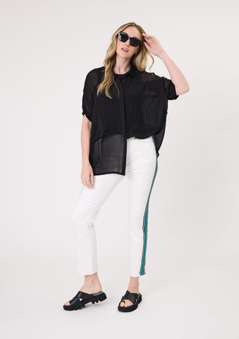 LEMON TREE GRETA TOP - BLACK