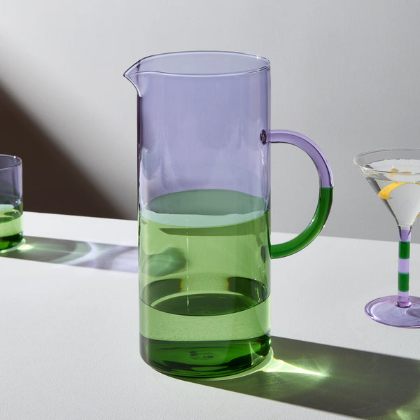 FAZEEK TWO TONE PITCHER - LILAC + GREEN