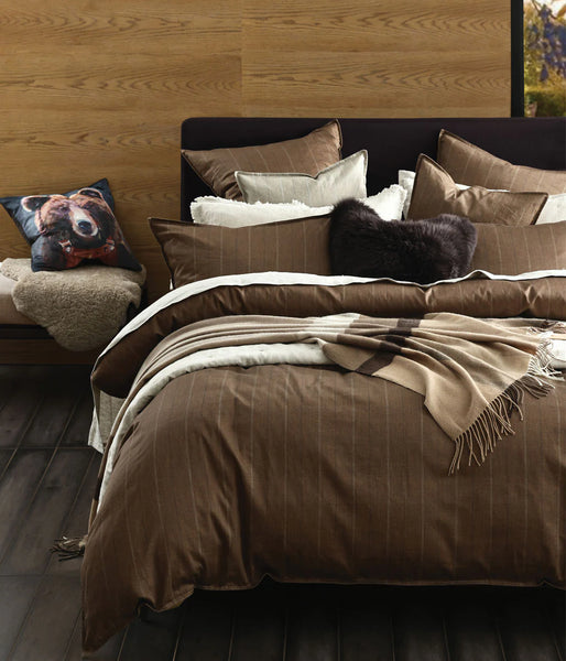 MM Linen - HEDGE DUVET - CHESTNUT