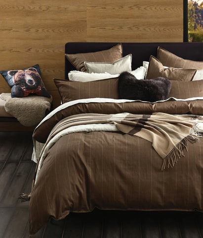 MM Linen - HEDGE DUVET - CHESTNUT