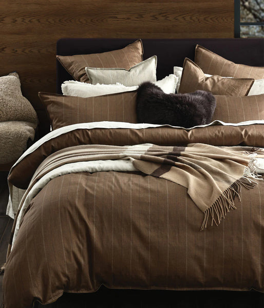 MM Linen - HEDGE DUVET - CHESTNUT