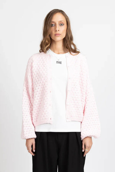 FEDERATION - HONEYCOMB CARDI - PINK