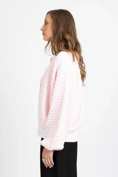 FEDERATION - HONEYCOMB CARDI - PINK