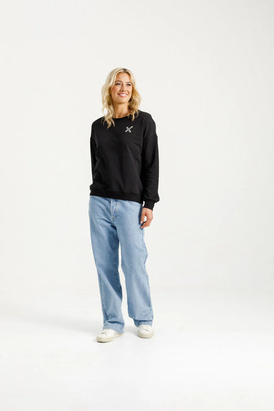 Homelee HUGO CREW - BLACK w SHADOW X