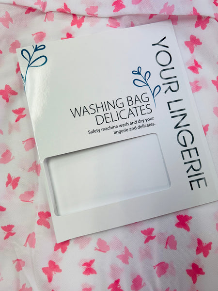 Your Lingerie WASHING BAG - DELICATES - PINK BUTTERFLIES