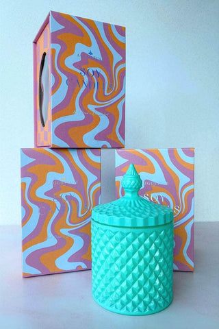 Augustine SMALL AQUA CANDLE - SALTED CARAMEL & VANILLA