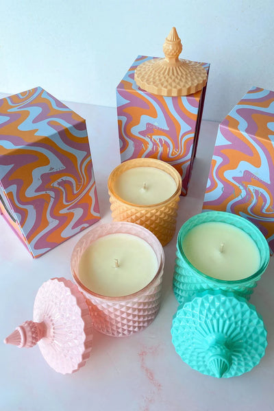 Augustine Pink Small Candle - Salted Caramel & Vanilla