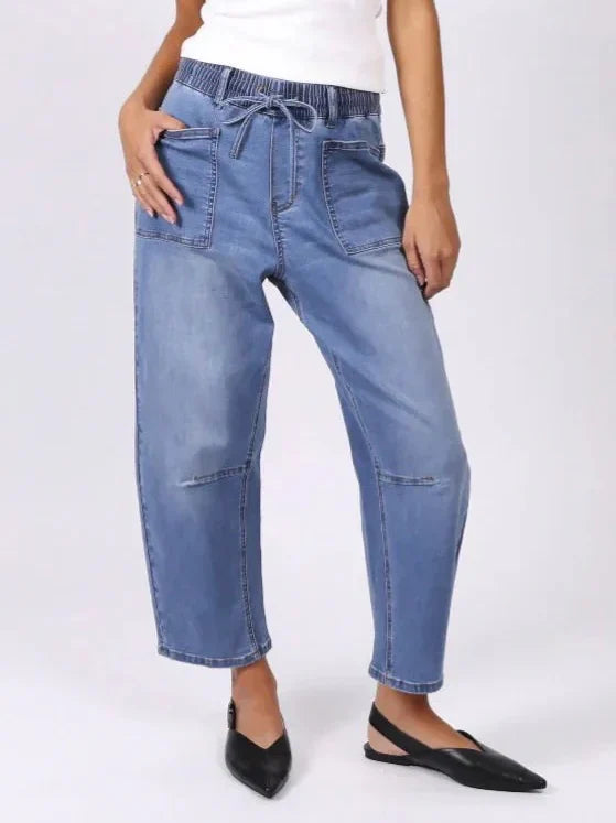 MONACO - LEO BARREL JEANS - BLUE