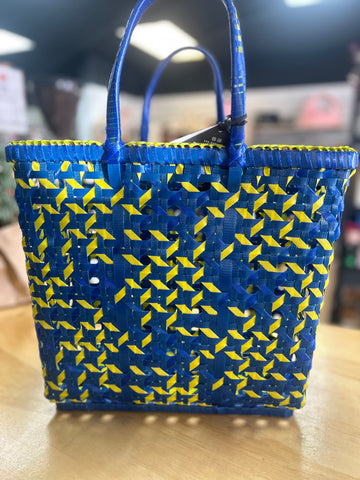 ZAY BAG - SUNDAY - MEDIUM #9 ( Blue/Lemon Handle)