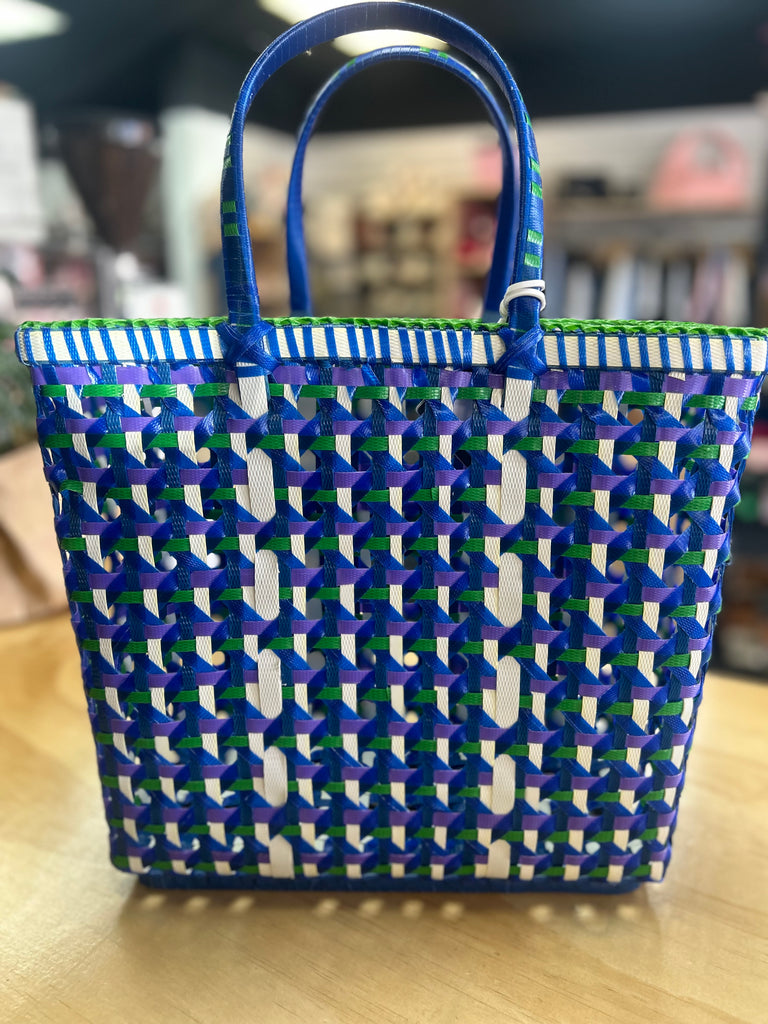 ZAY BAG - SUNDAY - MEDIUM #11 ( Blue/Green Handle)