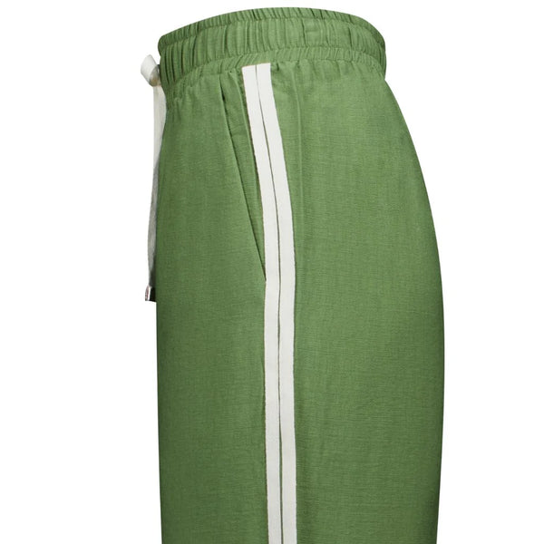 MOKE - INDIANA WIDE LEG PANTS - DILL