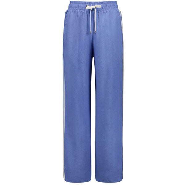 MOKE - INDIANA WIDE LEG PANTS - POOL BLUE