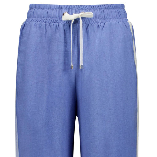 MOKE - INDIANA WIDE LEG PANTS - POOL BLUE