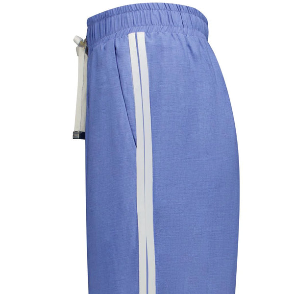 MOKE - INDIANA WIDE LEG PANTS - POOL BLUE