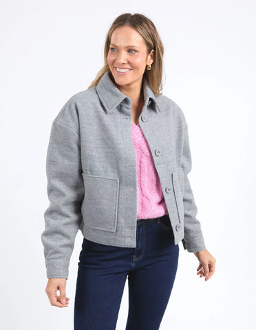 ELM BECK JACKET - GREY MARLE