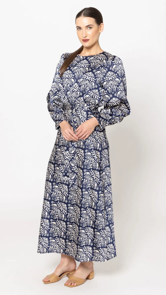 Seeking Lola - WHIMSICAL MAXI DRESS - SPANISH NAVY