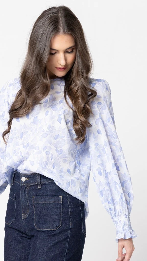 LEILA + LUCA - MOLLY TOP - BLUEBELL