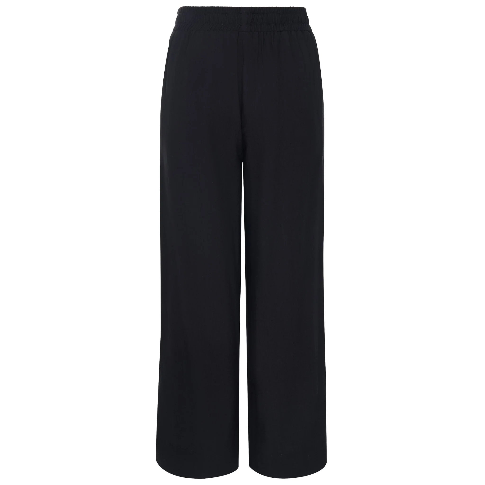 MOKE - INDIANA WOMEN'S WIDE LEG PANT - BLACK w BLACK STRIPE