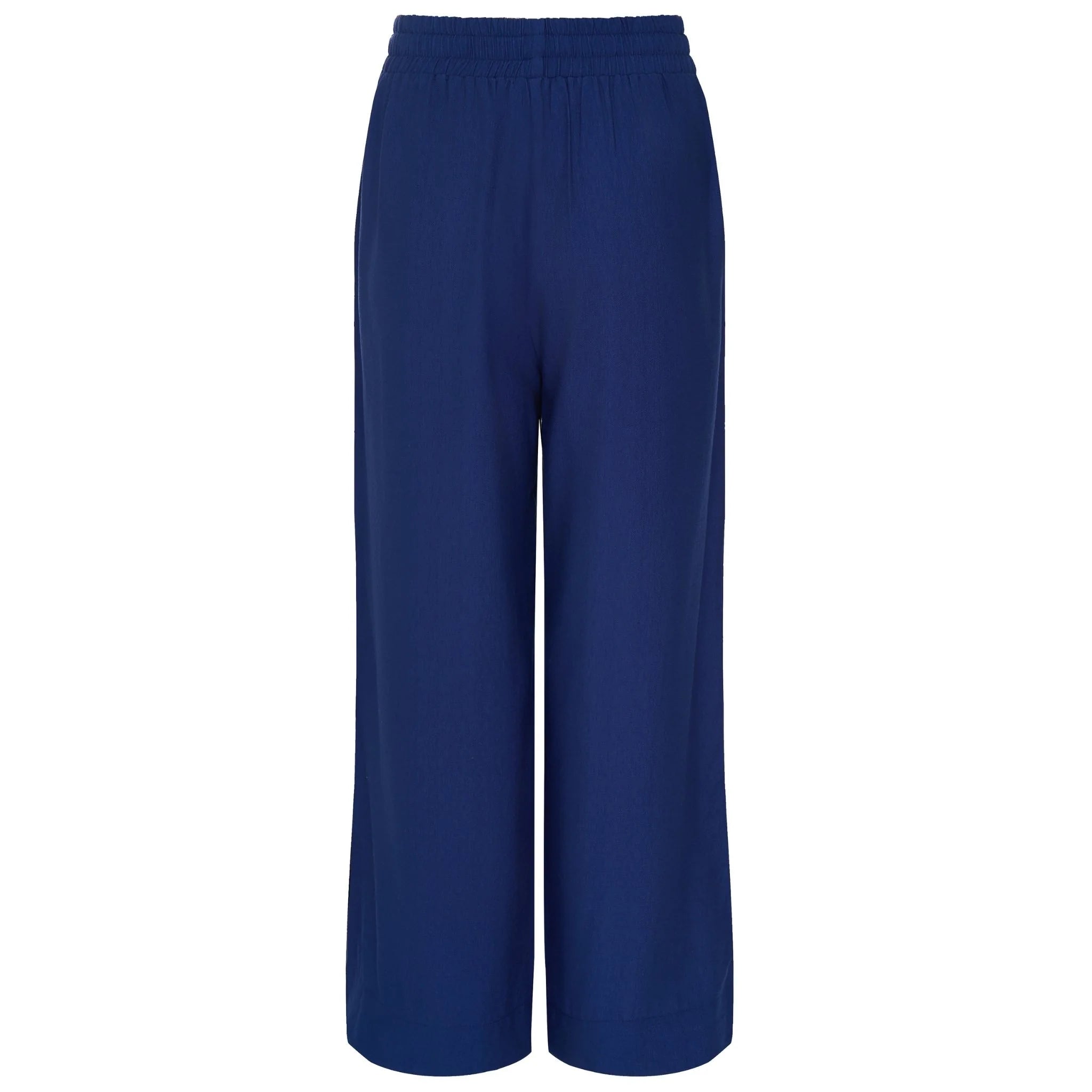 MOKE - INDIANA WOMEN'S WIDE LEG PANT - HERITAGE BLUE w BLACK STRIPE