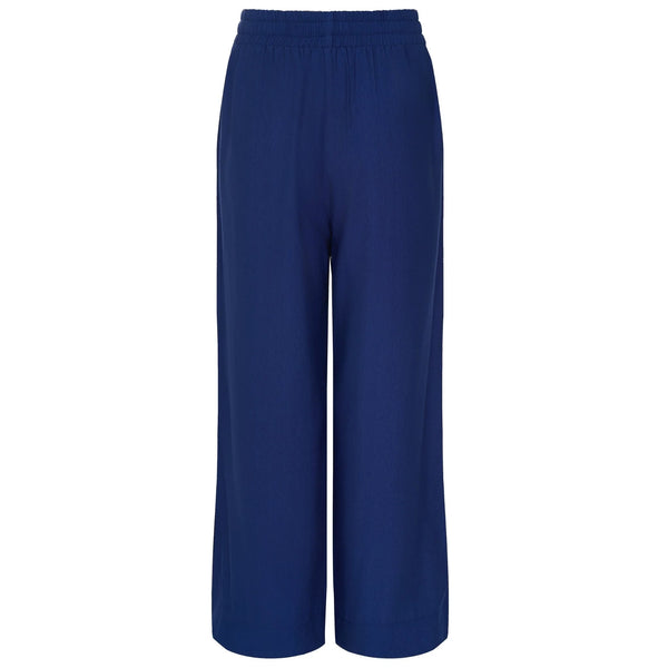 MOKE - INDIANA WOMEN'S WIDE LEG PANT - HERITAGE BLUE w BLACK STRIPE
