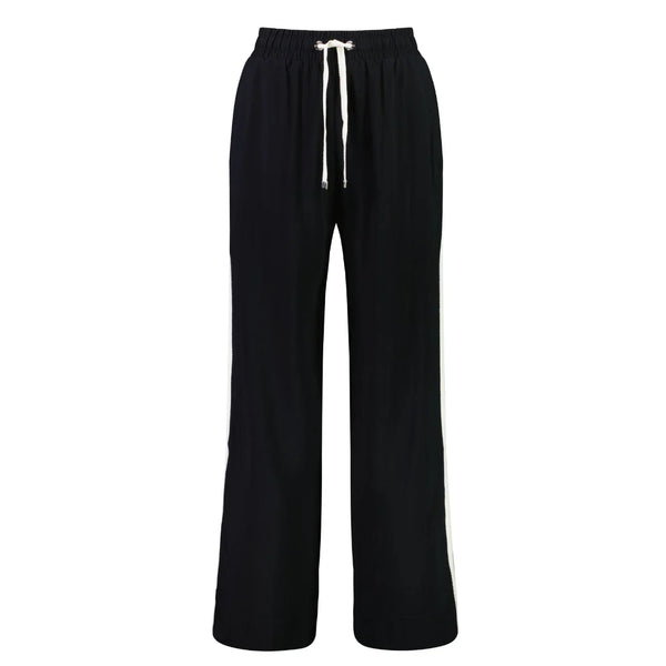 MOKE - INDIANA WIDE LEG PANTS - BLACK