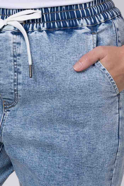 Honey Denim TALIA DENIM JOGGER - LIGHT BLUE