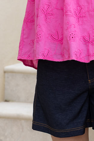 HONEY DENIM - ERICA DARK DENIM SHORT