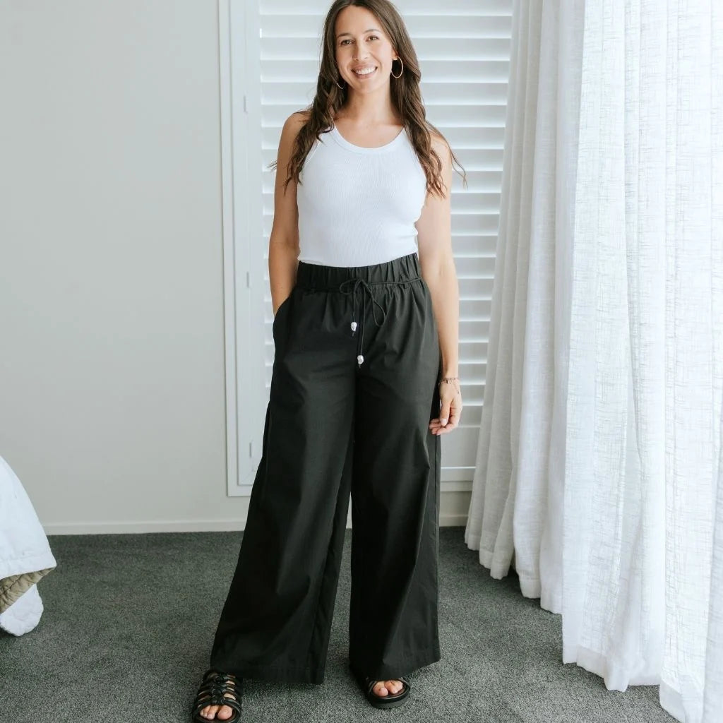 MOKE - JUNO WOMENS RELAXED PANT - BLACK