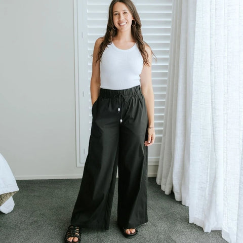 MOKE - JUNO WOMENS RELAXED PANT - BLACK