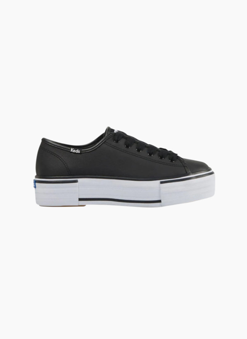 KEDS - Triple Up Leather-Foxing - Black