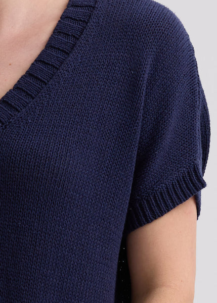 LD & CO - TEXTURE V TOP - MARINE
