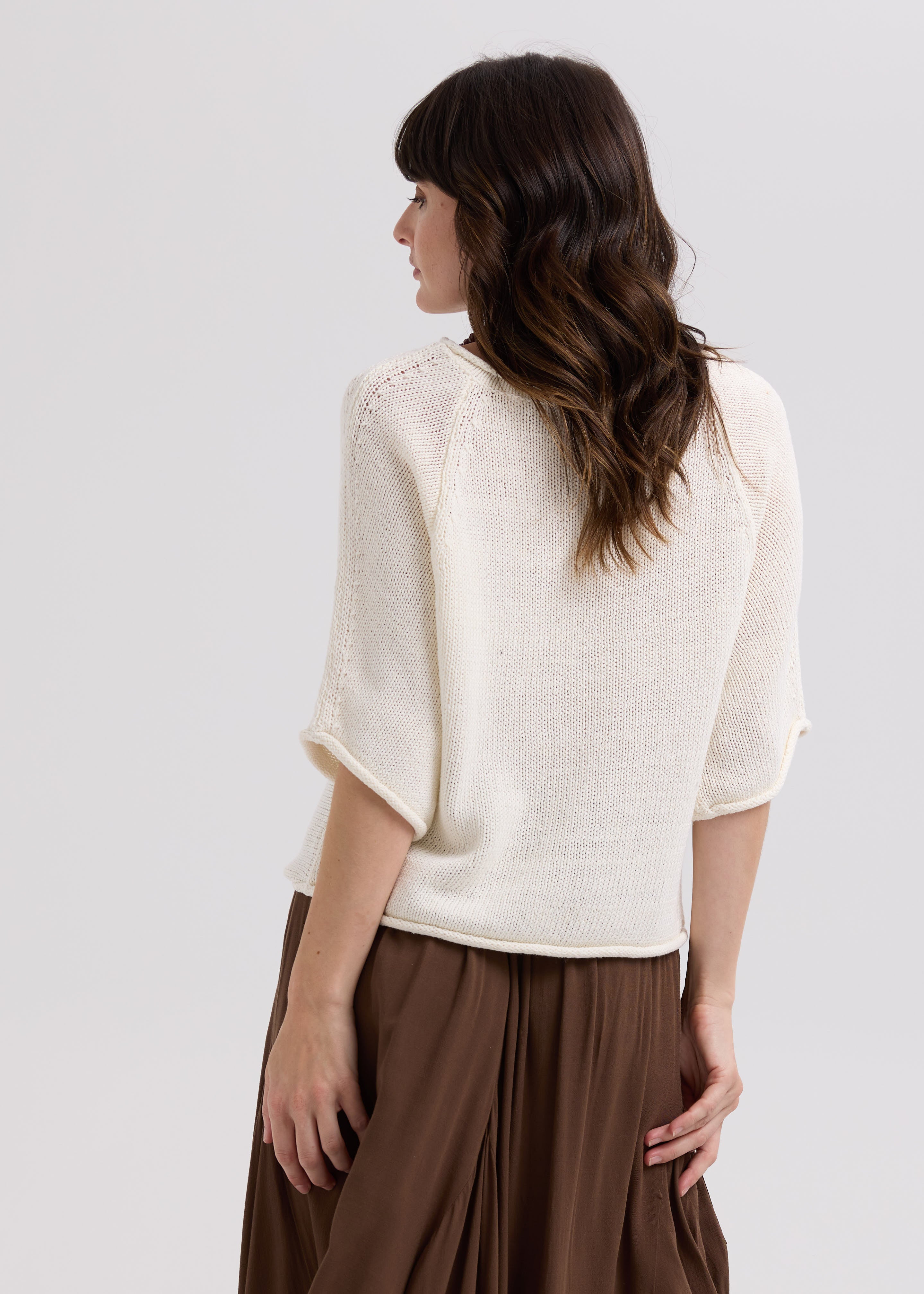 LD & CO - TEXTURE JUMPER - WHITE