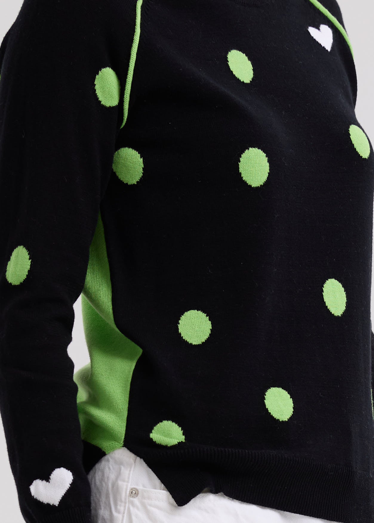LD & CO - SPOT THE LOVE JUMPER - BLACK
