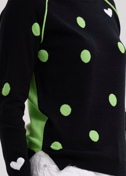 LD & CO - SPOT THE LOVE JUMPER - BLACK