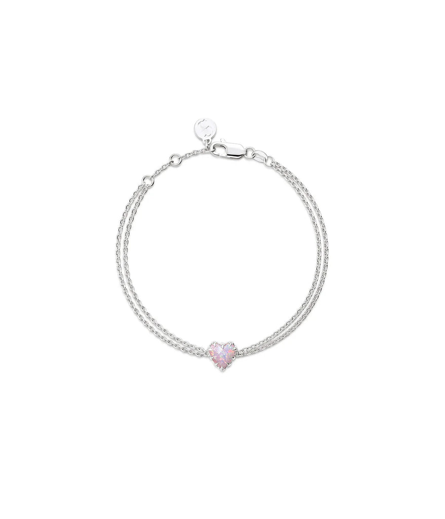 STOLEN - MINI LOVE CLAW BRACELET - PINK BELLO OPAL