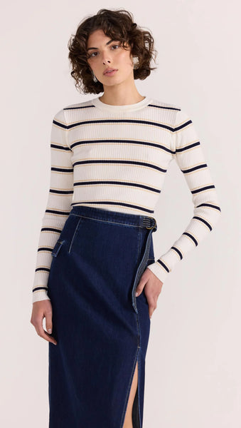 STAPLE THE LABEL - LENNOX DENIM MIDI SKIRT - INDIGO