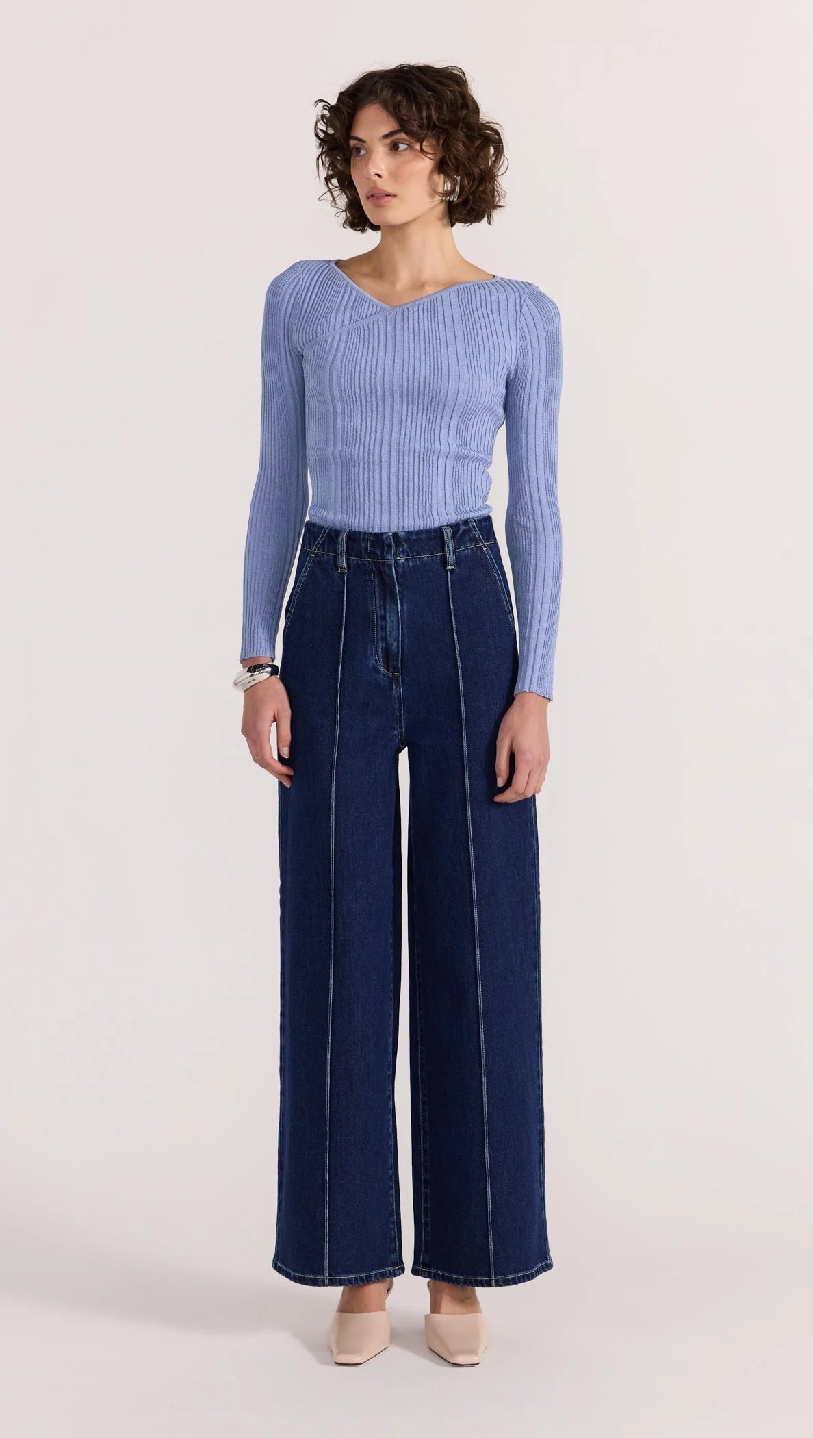 STAPLE THE LABEL - LENNOX HIGH WAISTED JEANS - INDIGO
